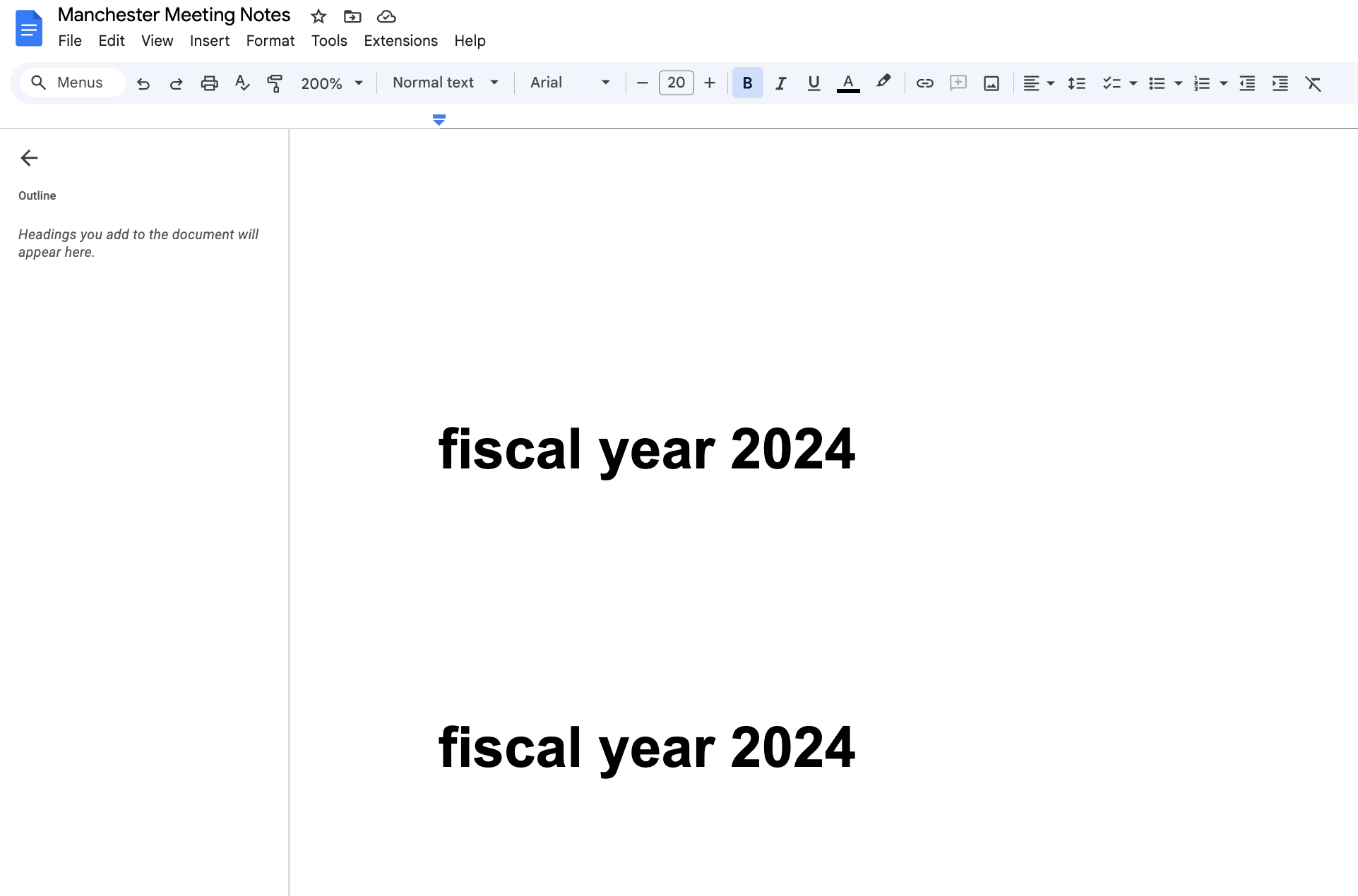State of Doc after Action Execution